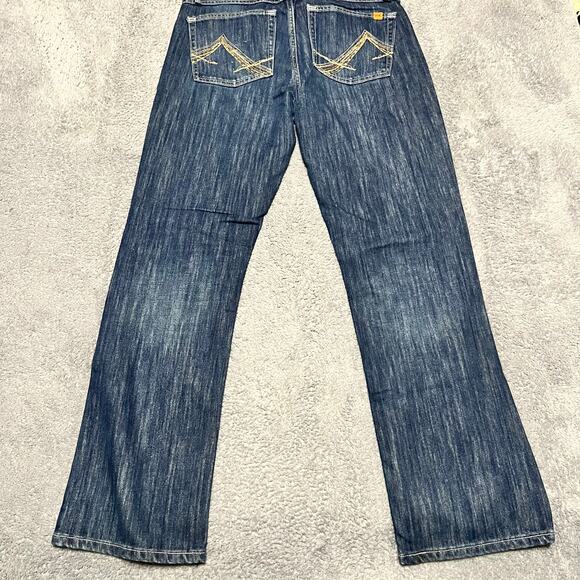 Wrangler FR 20X Bootcut Jeans Mens 34 x34 Flame Resistant Blue Denim - Picture 4 of 11